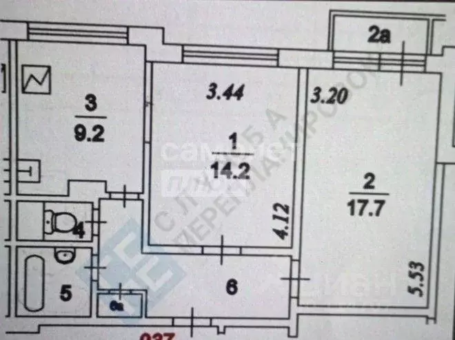 2-к кв. Москва ул. Кошкина, 12к1 (53.7 м) - Фото 2