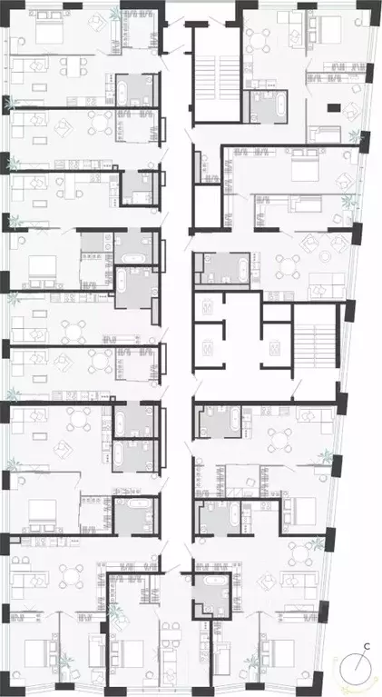 Студия Приморский край, Владивосток ул. Нейбута (54.58 м) - Фото 1