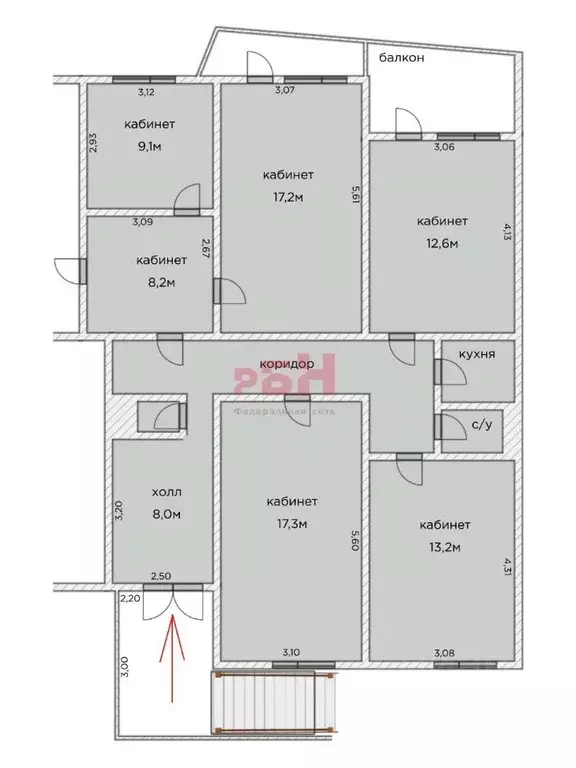 Офис в Тюменская область, Тюмень Комсомольская ул., 44 (106 м) - Фото 1