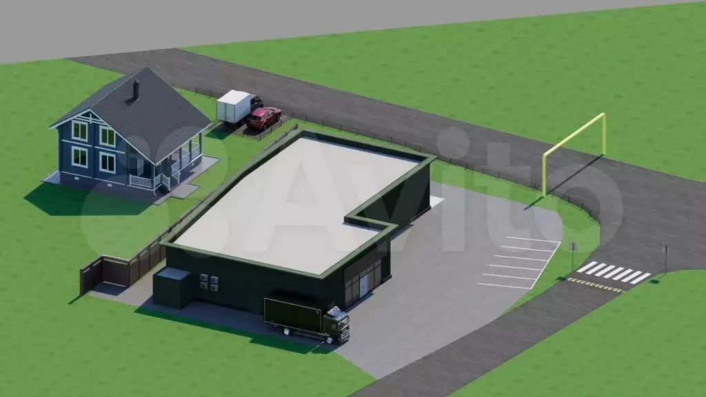 Торговая площадь в Мочище, 68.6 м - Фото 1