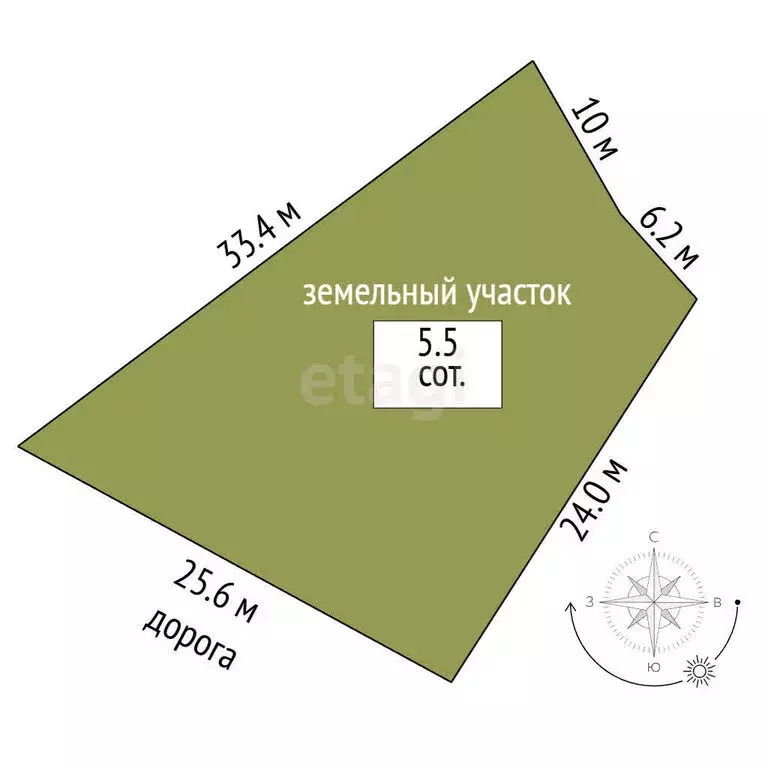 Участок в Севастополь, улица Василия Колодкина (5.5 м) - Фото 1