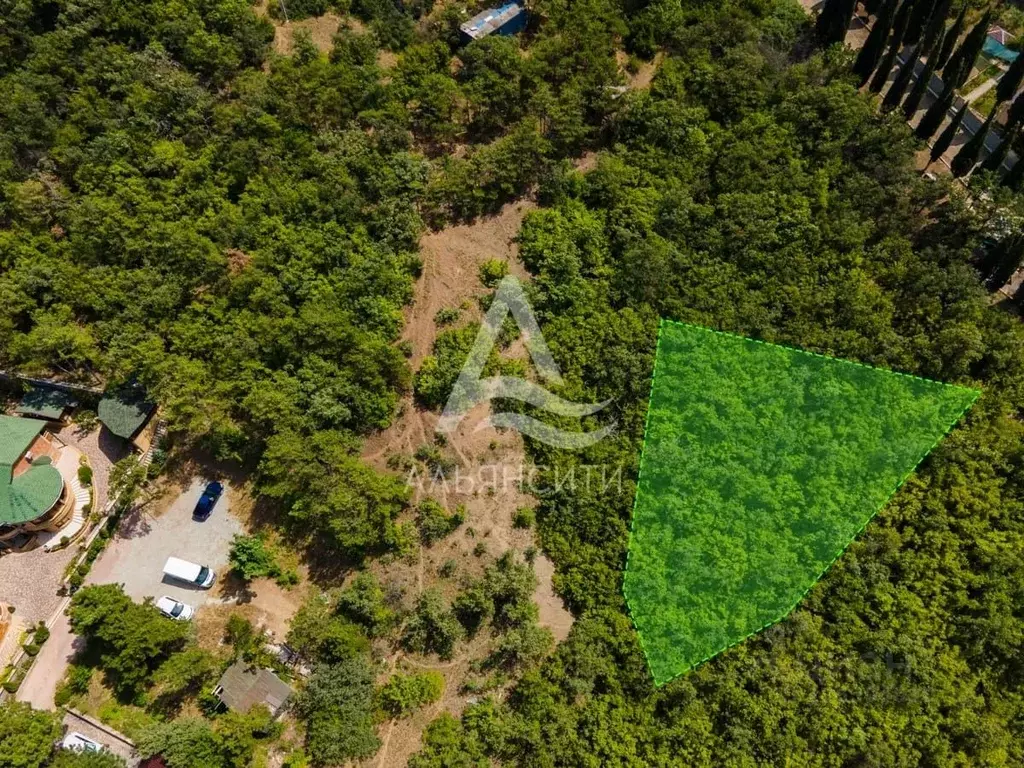 Участок в Крым, Алушта муниципальный округ, пос. Семидворье  (8.1 ... - Фото 1