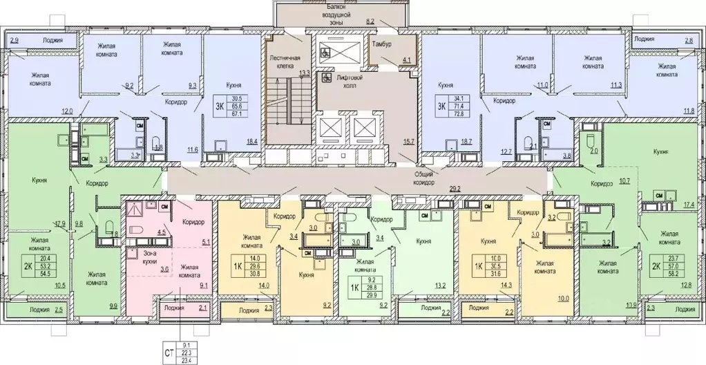 1-к кв. Нижегородская область, Нижний Новгород Кузнечиха Город жилой ... - Фото 1