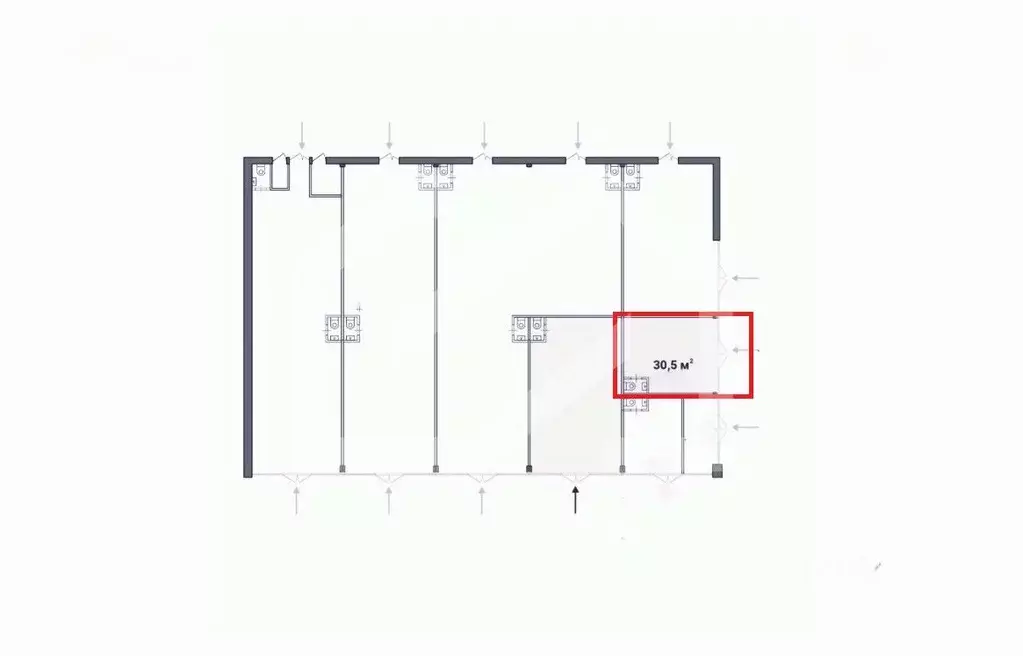 Помещение свободного назначения в Москва Тушинская ул., 24С15 (31 м) - Фото 2