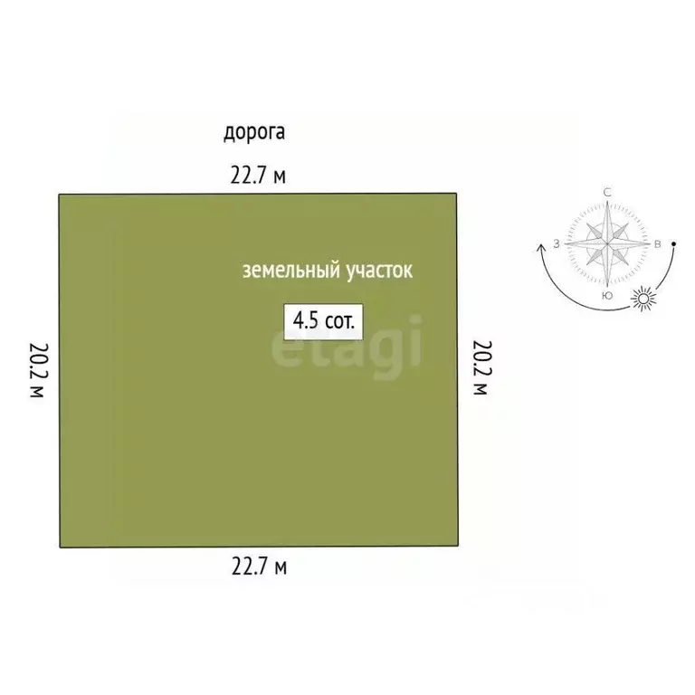 Участок в Тюменская область, Тюмень Центральная пл. (4.52 сот.) - Фото 2