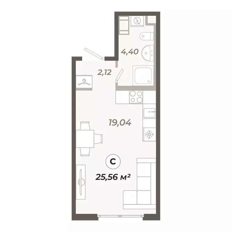 Квартира-студия: Санкт-Петербург, Ближняя Рогатка (25.56 м) - Фото 0