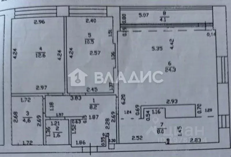 3-к кв. Башкортостан, Уфа ул. Энтузиастов, 15 (73.9 м) - Фото 2
