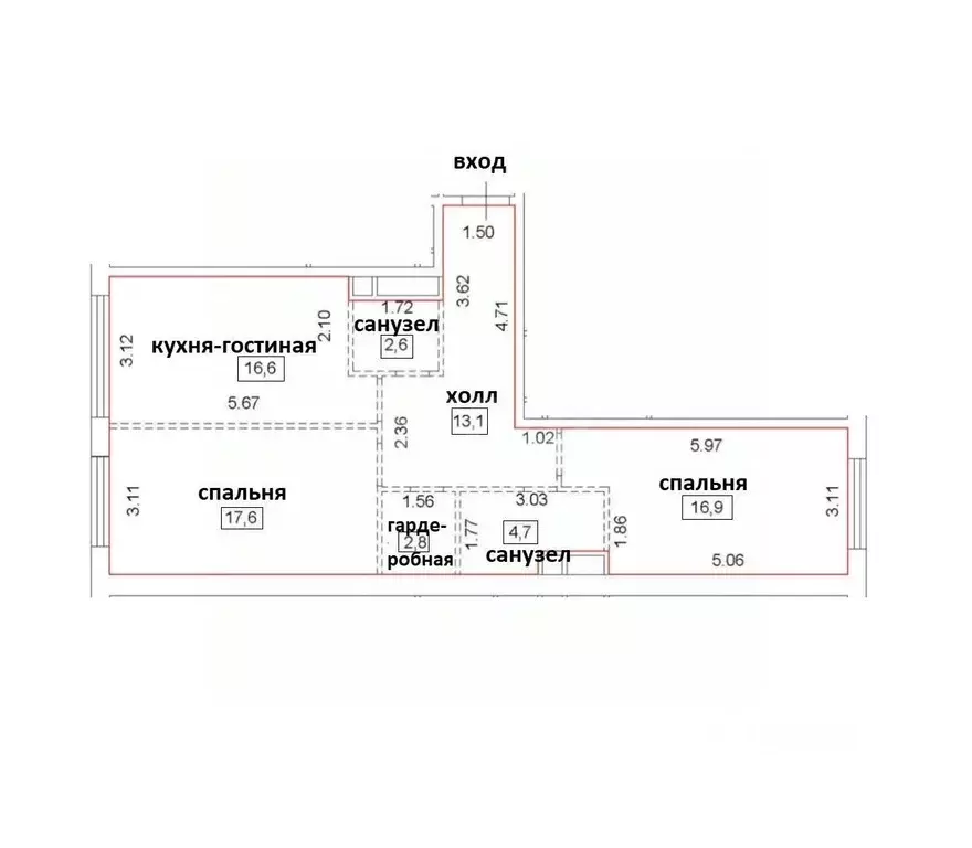 2-к кв. Москва 3-я Хорошевская ул., 17А (74.3 м) - Фото 1