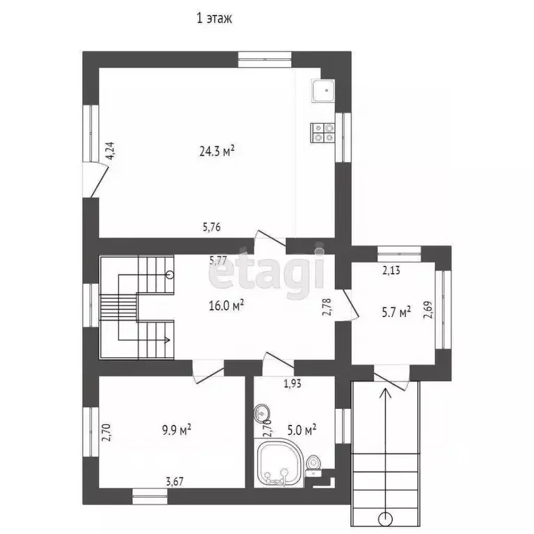 Дом в Калининградская область, Балтийск пос. Павлово, ул. Бурденко, 7 ... - Фото 1
