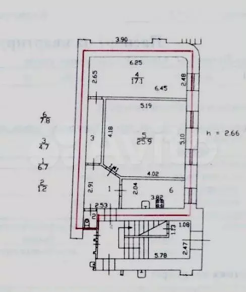 2-к. квартира, 64 м, 1/6 эт. - Фото 0