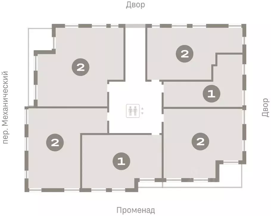 2-к кв. Свердловская область, Екатеринбург пер. Ритслянда, 15 (64.35 ... - Фото 1