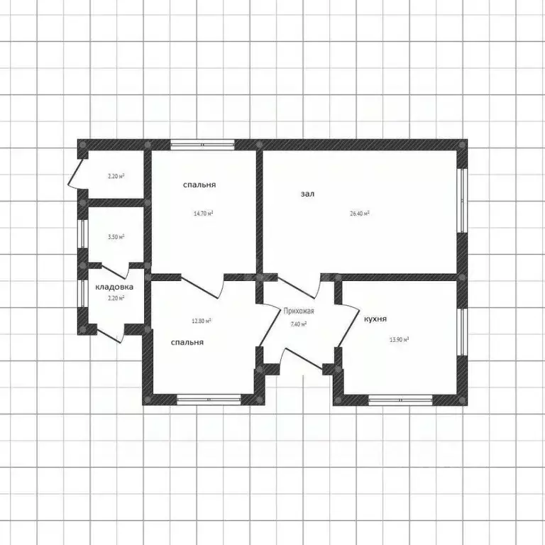 Дом в Адыгея, Теучежский район, Джиджихабль аул ул. Хачака (76 м) - Фото 2