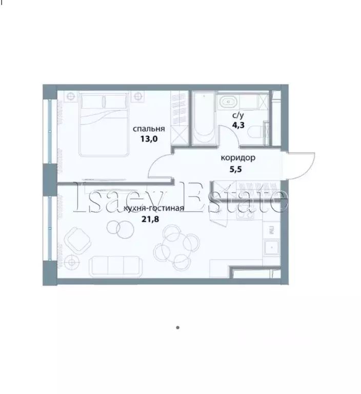 1-к кв. Москва ул. Василия Ланового, 7с1 (45.8 м) - Фото 1