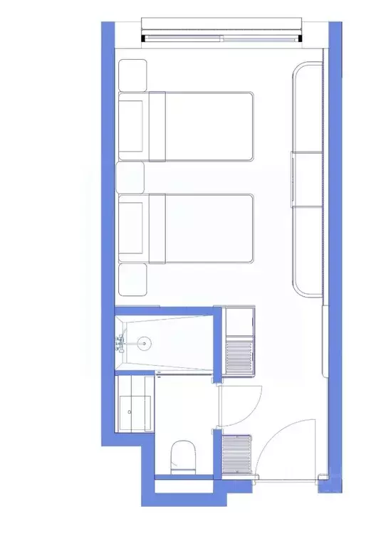 Студия Ставропольский край, Пятигорск ул. Леваневского, 3Д (21.1 м) - Фото 0