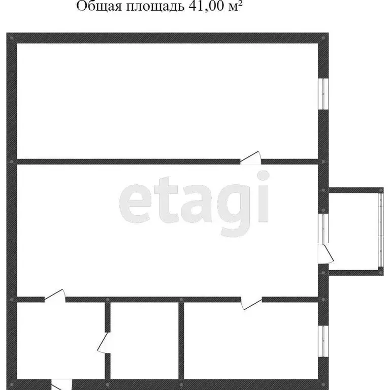 2-комнатная квартира: Ялуторовск, улица Ленина, 68 (42.5 м) - Фото 1
