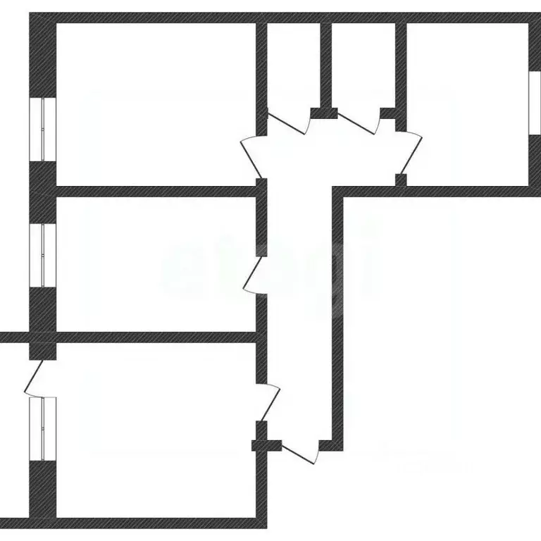 3-к кв. Курганская область, Курган Заозерный жилрайон, 1-й мкр, ул. ... - Фото 2