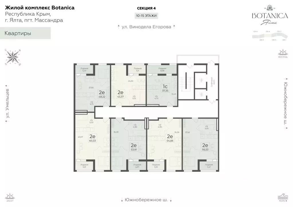 2-к кв. Крым, Ялта муниципальный округ, Массандра пгт ш. Южнобережное ... - Фото 1