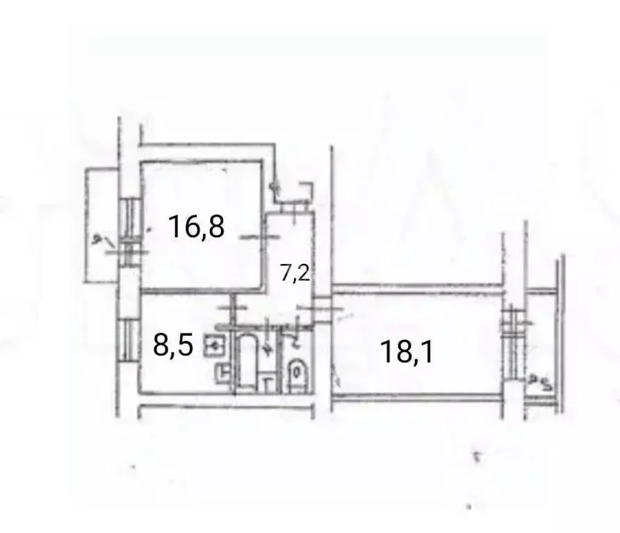 2-к кв. Москва Брянская ул., 2 (55.0 м) - Фото 2