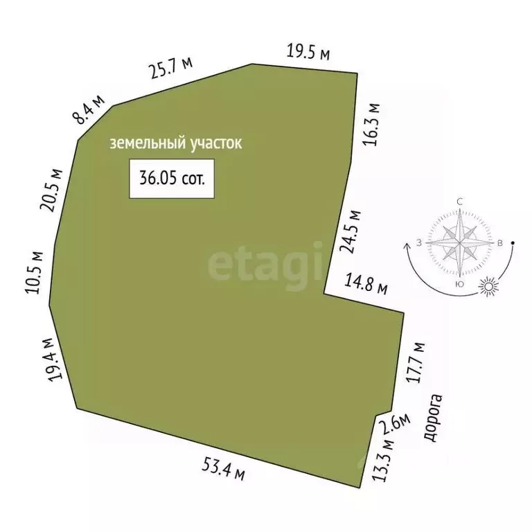 Участок в Башкортостан, Бирский район, Осиновский сельсовет, с. ... - Фото 2