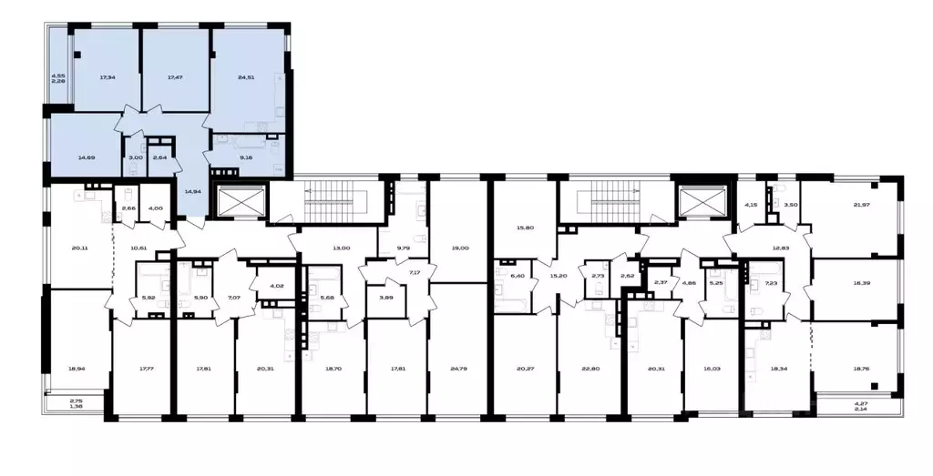 3-к кв. Воронежская область, Воронеж ул. Ольминского, 4 (103.75 м) - Фото 2