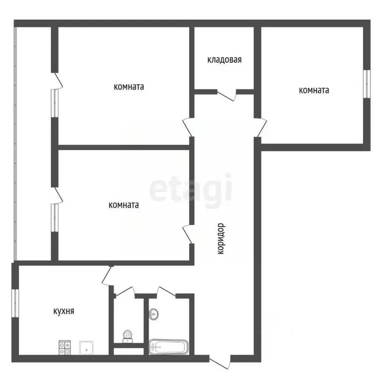 3-к кв. Воронежская область, Воронеж Ипподромная ул., 2а (81.7 м) - Фото 2
