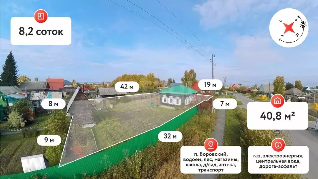 Дом в Тюменская область, Тюменский муниципальный округ, Боровский пгт ... - Фото 1