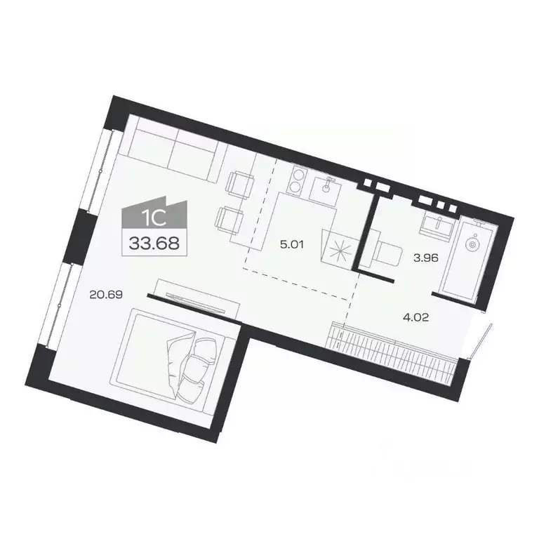 1-к кв. Новосибирская область, Новосибирский район, Краснообск рп ... - Фото 0