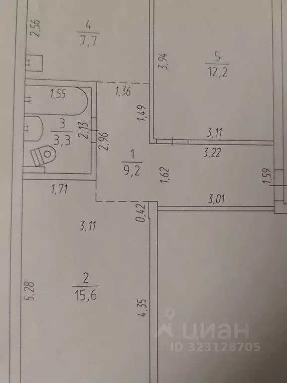 2-к кв. Кемеровская область, Юрга ул. Мира, 11А (48.0 м) - Фото 1