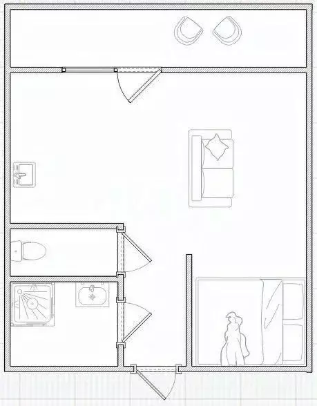 Студия Костромская область, Кострома Советская ул., 86 (34.5 м) - Фото 1