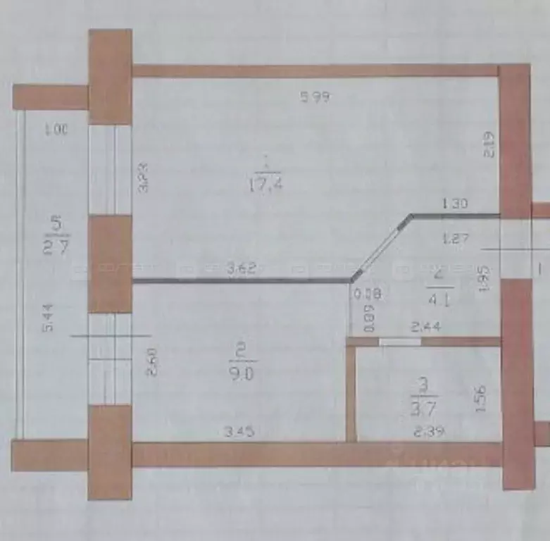 1-к кв. Татарстан, Казань ул. Салиха Батыева, 5 (36.9 м) - Фото 2