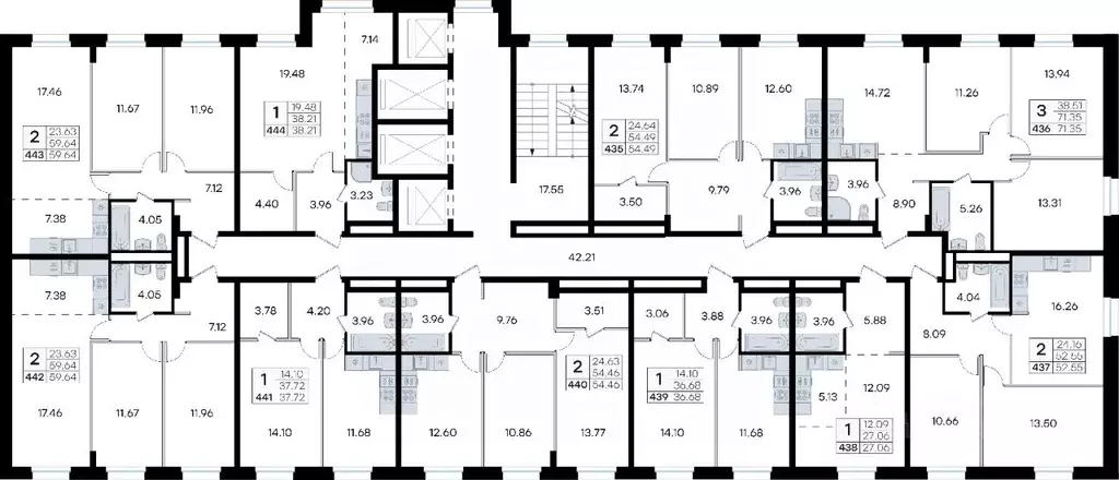 2-к кв. Приморский край, Владивосток ул. Тухачевского, 80 (54.49 м) - Фото 2