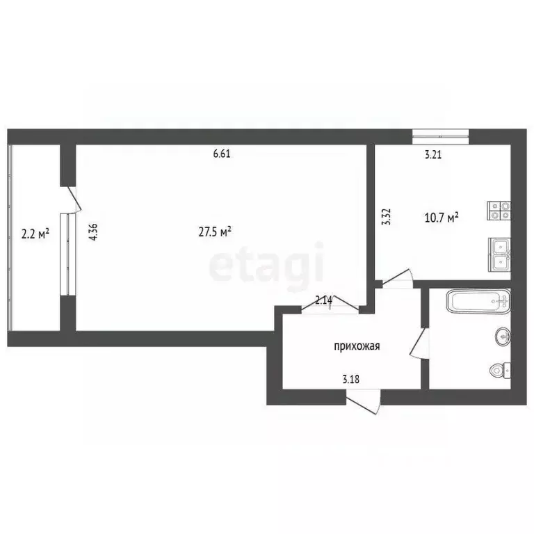 1-к кв. Марий Эл, Йошкар-Ола ул. Панфилова, 33 (52.2 м) - Фото 1