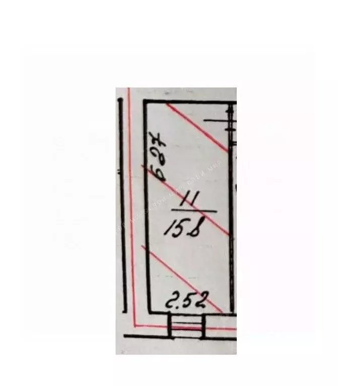 Комната Санкт-Петербург Саблинская ул., 12 (15.8 м) - Фото 2