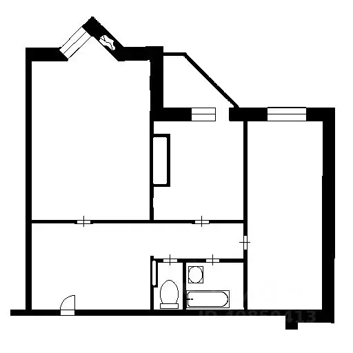 2-к кв. Новосибирская область, Новосибирск Обская ул., 50 (68.0 м) - Фото 2