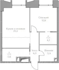 1-к кв. Москва Коллекция Лужники жилой комплекс (55.0 м) - Фото 0