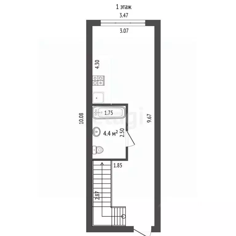 Таунхаус в Краснодарский край, Темрюкский район, Ахтанизовское с/пос, ... - Фото 2