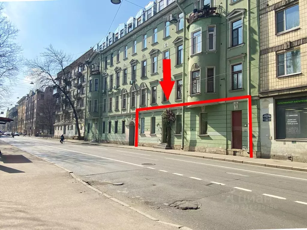 Помещение свободного назначения в Санкт-Петербург Большая Пушкарская ... - Фото 0