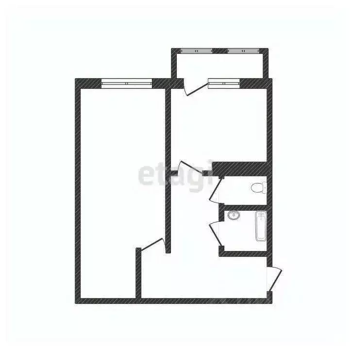 1-к кв. Белгородская область, Белгород ул. Щорса, 45к (38.9 м) - Фото 1