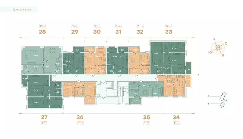 1-комнатная квартира: Иркутск, улица Петрова, 16 (35.87 м) - Фото 1