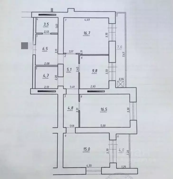 3-к кв. Самарская область, Самара Коммунистическая ул., 29 (93.0 м) - Фото 0