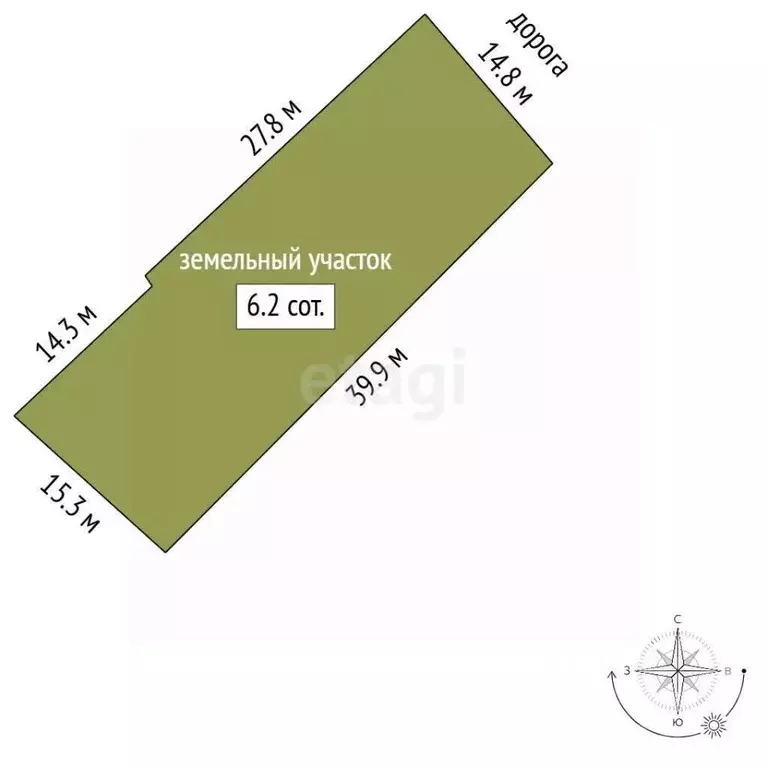 Участок в Крым, Симферополь ул. Тополевая (6.19 сот.) - Фото 1