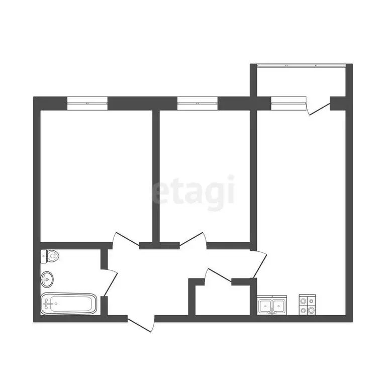 3-комнатная квартира: Ялуторовск, улица Свободы, 236 (59.7 м) - Фото 1