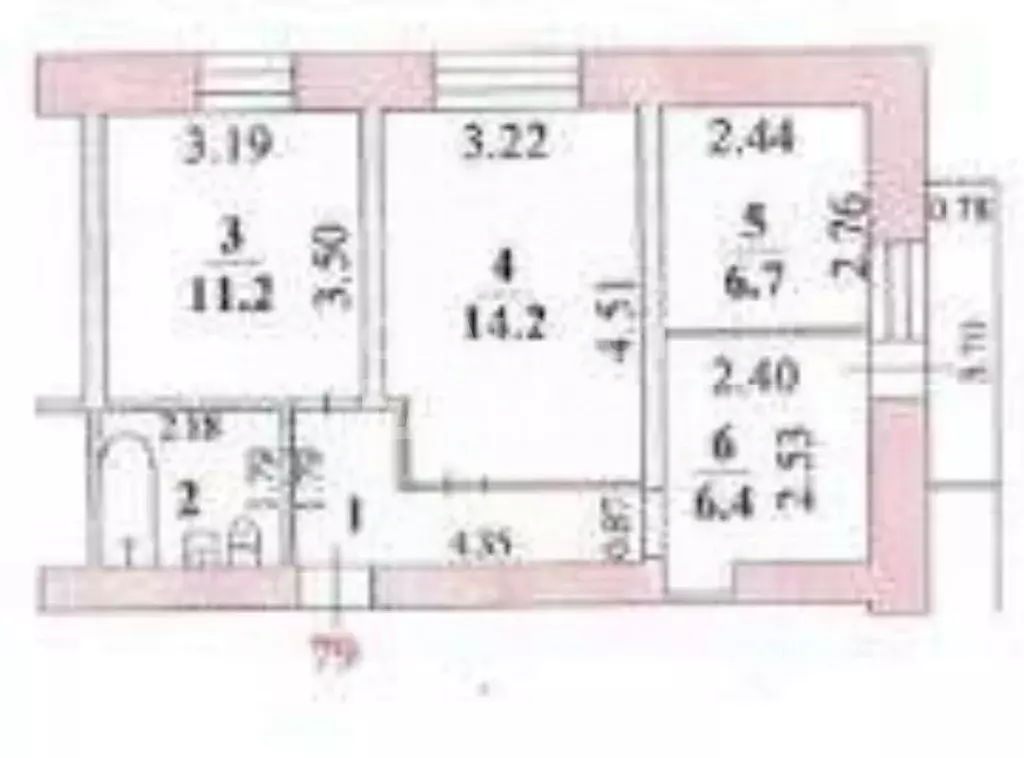 2-к кв. Липецкая область, Липецк ул. Космонавтов, 90 (47.2 м) - Фото 2