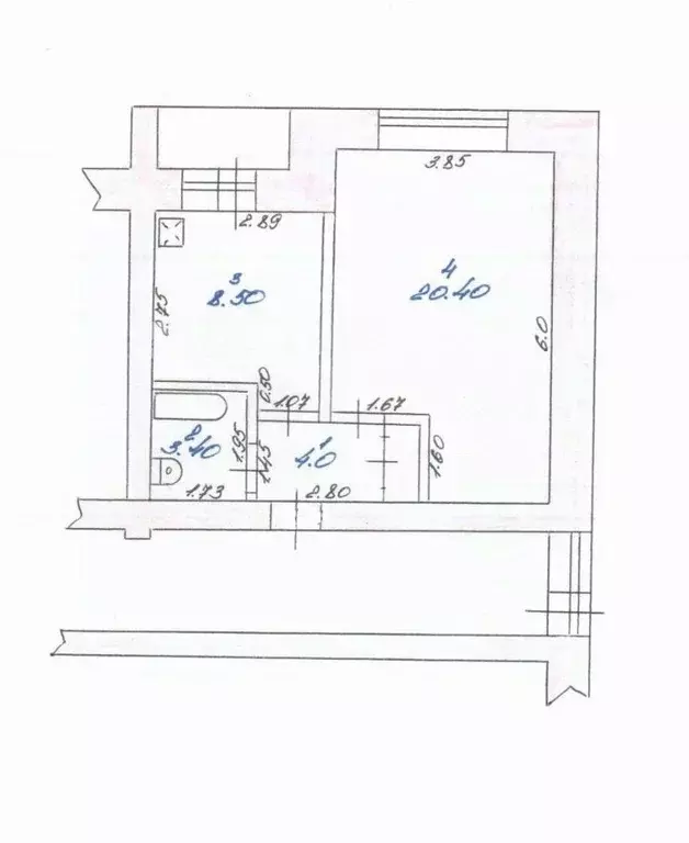 1-к кв. Чувашия, Шумерля ул. Пушкина, 29к1 (36.3 м) - Фото 2