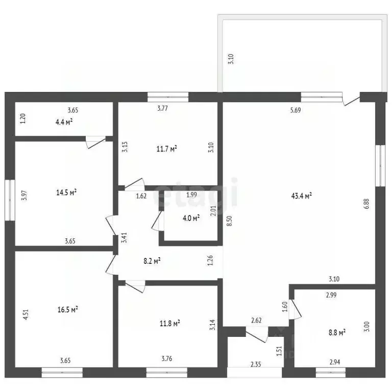 Дом в Челябинская область, Сосновский муниципальный округ, д. Ключи ... - Фото 2