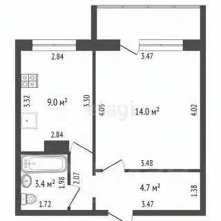 1-к кв. Мордовия, Саранск ул. Тани Бибиной, 7 (38.7 м) - Фото 1