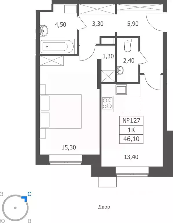 1-к кв. Ярославская область, Ярославль ул. Большая Октябрьская, 85 ... - Фото 1