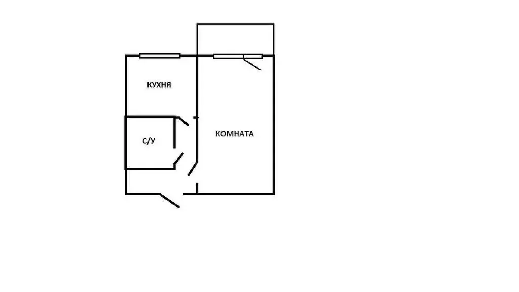 1-комнатная квартира: Узловая, улица Андреева, 12 (33.7 м) - Фото 0