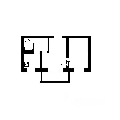 1-к кв. Севастополь ул. Мечникова, 5 (34.6 м) - Фото 1