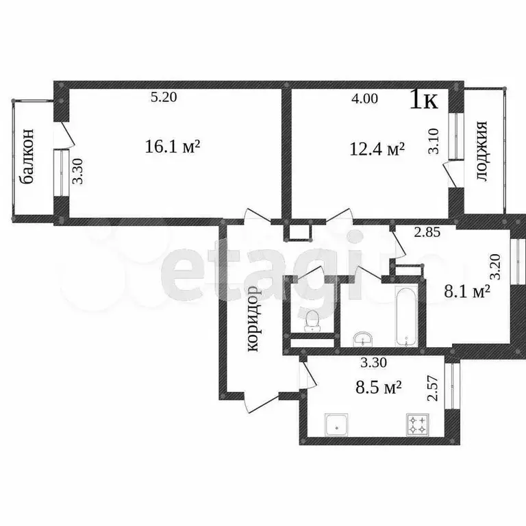3-к. квартира, 60,5 м, 7/9 эт. - Фото 0